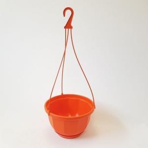 Горшок Цветной подвесной V 4,5л оранжевый (Симаев)