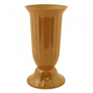 Флора 3,7л темно-коричневая ваза д/цветов с подставкой (1упак/5шт)