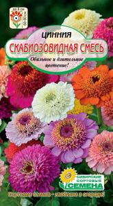 Скабиозовидная, смесь цинния 70см 0,3г (ссс)