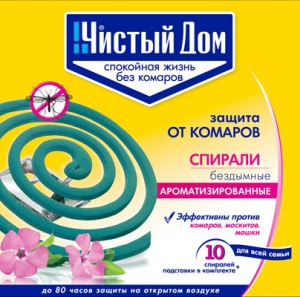 ЧД Спирали от комаров аромат в упак10шт (1/60)