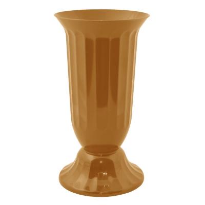 Флора 3,7л темно-коричневая ваза д/цветов с подставкой